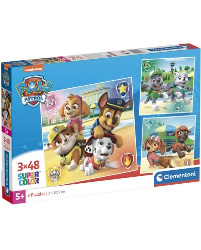 Παιδικό παζλ Clementoni3 x 48 κομμάτια - Paw Patrol (επιλογή 2) - 1