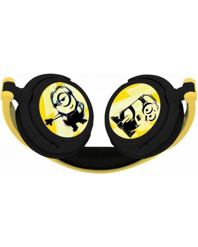 Παιδικά ακουστικά Lexibook - The Minions HP010DES, μαύρο/κίτρινο - 3