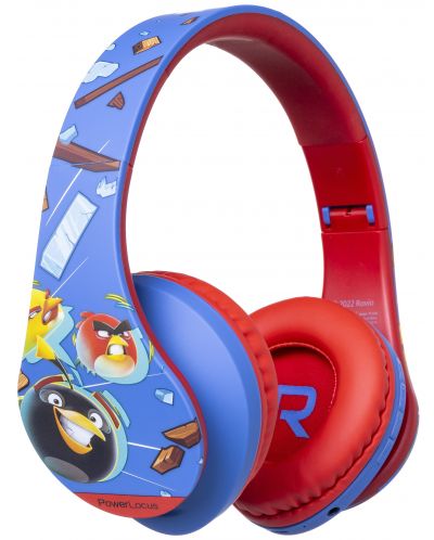 Παιδικά ακουστικά PowerLocus - P2 Kids Angry Birds,ασύρματο, μπλε/κόκκινο - 2