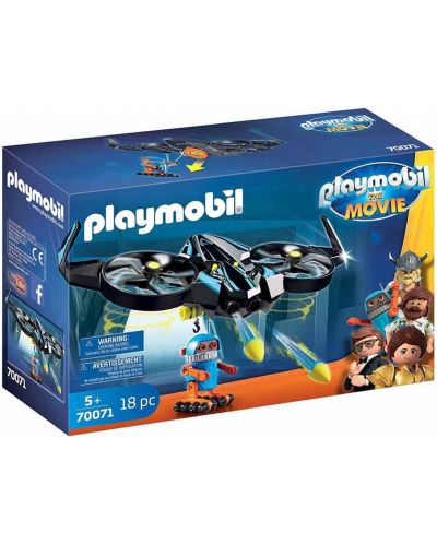 Παιδικός κατασκευαστής Playmobil - Robotron με drone - 1