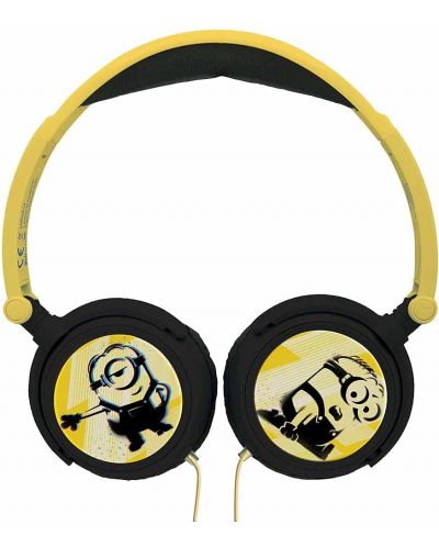 Παιδικά ακουστικά Lexibook - The Minions HP010DES, μαύρο/κίτρινο - 2