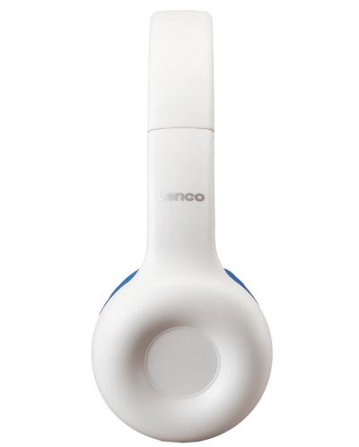 Παιδικά ακουστικά Lenco - HP-010BU, μπλε/λευκό - 3