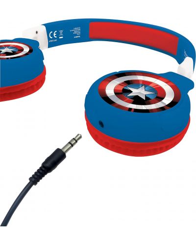 Παιδικά ακουστικά Lexibook - Avengers HPBT010AV, ασύρματα, μπλε - 3