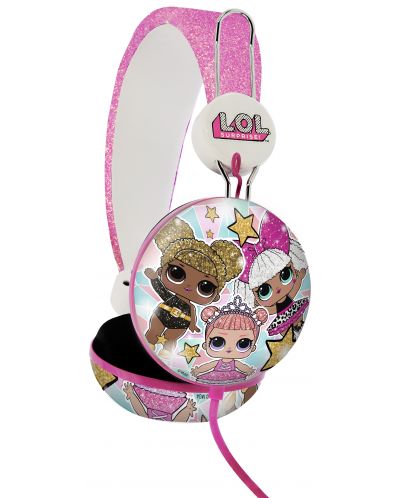 Παιδικά ακουστικά OTL Technologies - L.O.L. Glitter Glam, ροζ - 1