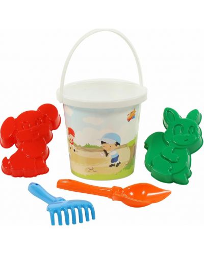 Παιδικό σετ παραλίας Polesie Toys, 5 τεμάχια, ποικιλία - 4