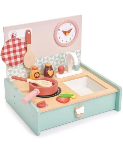 Παιδική ξύλινη μίνι κουζίνα Tender Leaf Toys - Με αξεσουάρ - 2