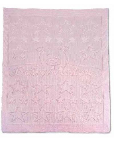 Παιδική πλεκτή κουβέρτα Baby Matex - Λευκή, 75 x 110 cm - 2