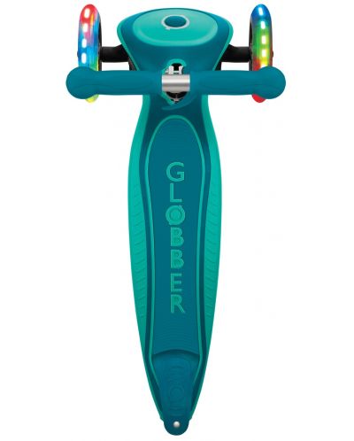 Παιδικό πτυσσόμενο σκούτερ Globber - Primo Foldable Plus Lights, πράσινο - 3
