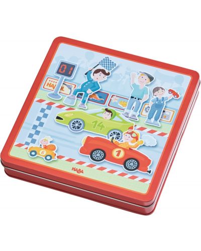 Παιδικό μαγνητικό παιχνίδι Haba - Γρήγορα αυτοκινητάκια - 1