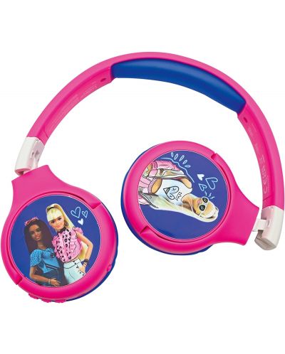 Παιδικά ακουστικά Lexibook - Barbie HPBT010BB, ασύρματα, μπλε - 1
