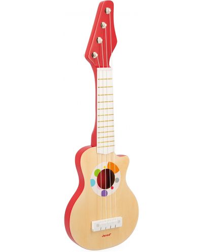 Παιδική ηλεκτρική κιθάρα Janod - Confetti, ξύλινη - 1
