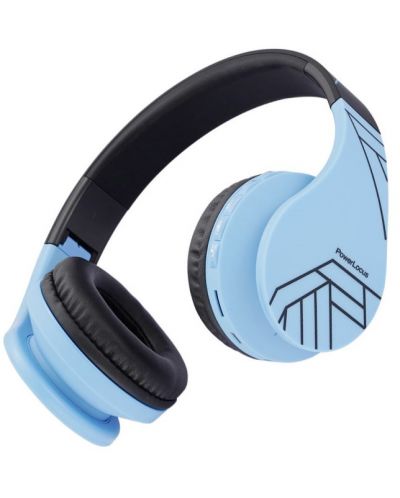Παιδικά ακουστικά με μικρόφωνο PowerLocus - P1, ασύρματα, μπλε - 2