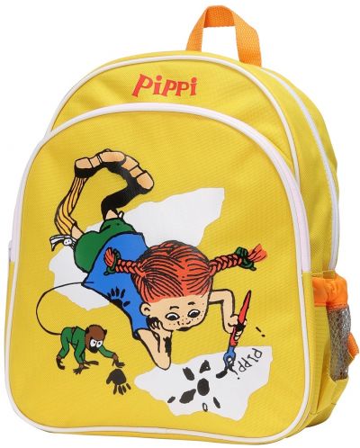 Παιδικό σακίδιο πλάτης Pippi - Η Πίπη Φακιδομύτη ζωγραφίζει ,κίτρινο  - 1