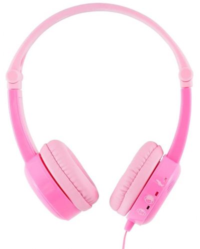 Παιδικά ακουστικά BuddyPhones - Travel, ροζ - 3