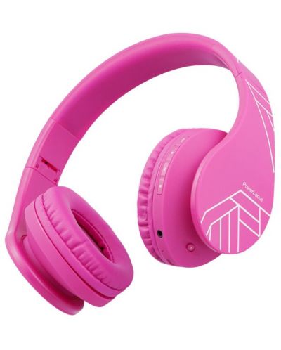 Παιδικά ακουστικά PowerLocus - P2, ασύρματα, ροζ - 4
