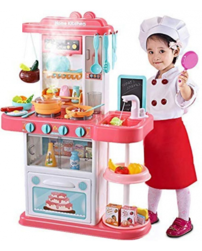 Παιδική κουζίνα Buba - Ροζ, 43 τεμάχια - 2