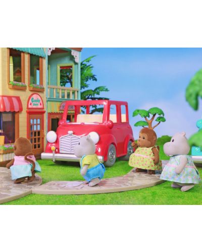 Παιδικό παιχνίδι Battat Li'l Woodzeez - Αυτοκίνητο, ροζ, με βαλίτσα - 4