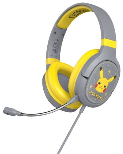 Παιδικά ακουστικά OTL Technologies - Pro G1 Pikachu, γκρι - 1