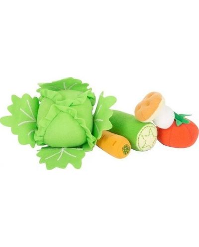 Παιδικό σετ λαχανικών από ύφασμα Small Foot - Σε καλάθι 6 τεμαχίων - 2