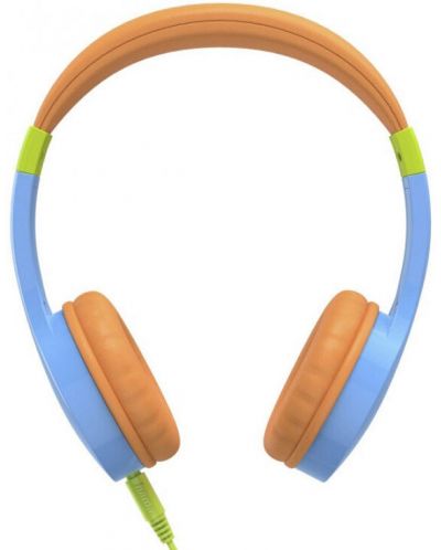 Παιδικά ακουστικά με μικρόφωνο Hama - Kids Guard, μπλε/πορτοκαλί - 1