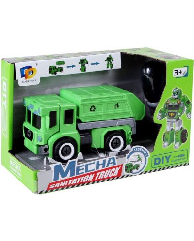 Παιδικό φορτηγό Raya Toys - Mecha Truck, Transformer, πράσινο - 2