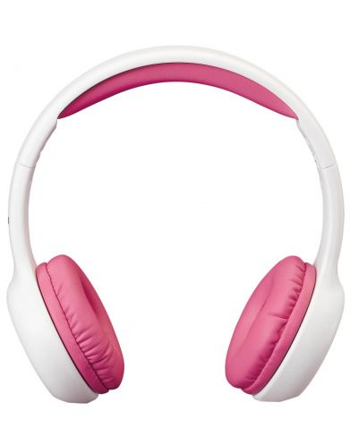 Παιδικά ακουστικά Lenco - HP-010PK, ροζ/λευκό - 1