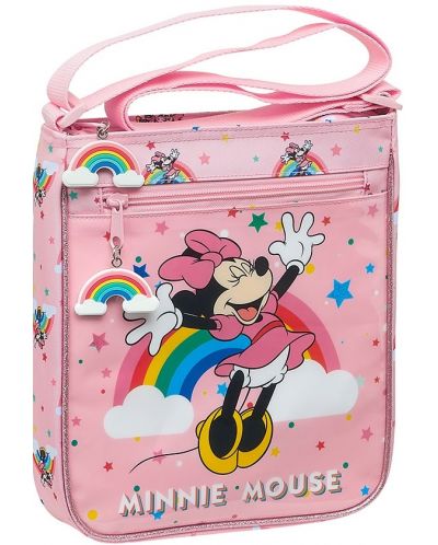 Παιδική τσάντα ώμου Safta - Minnie Mouse Rainbow - 1