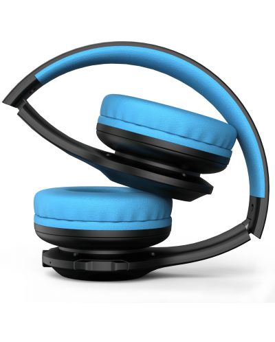 Παιδικά ακουστικά  PowerLocus - PLED, ασύρματα ,μαύρο/μπλε - 6