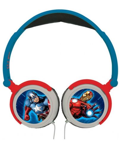 Παιδικά ακουστικά Lexibook - Avengers HP010AV, μπλε/κόκκινο - 2