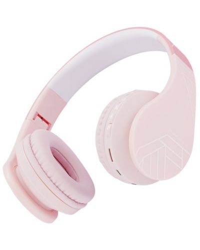 Παιδικά ακουστικά με μικρόφωνο  PowerLocus - P1, ασύρματα, ροζ - 2