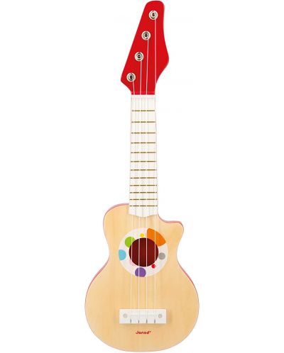 Παιδική ηλεκτρική κιθάρα Janod - Confetti, ξύλινη - 3
