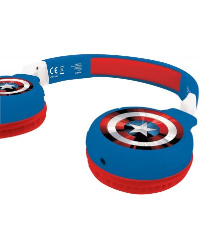 Παιδικά ακουστικά Lexibook - Avengers HPBT010AV, ασύρματα, μπλε - 2