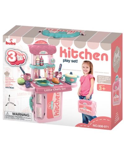 Παιδική κουζίνα Buba, ροζ - 6