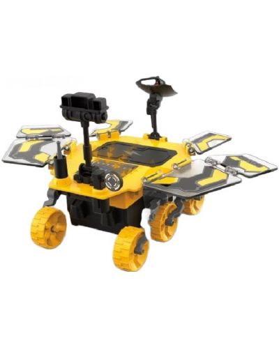 Παιδικό παιχνίδι Raya Toys -Ηλιακό ρομπότ Mars rover για συναρμολόγηση, κίτρινο, 46 μέρη - 1