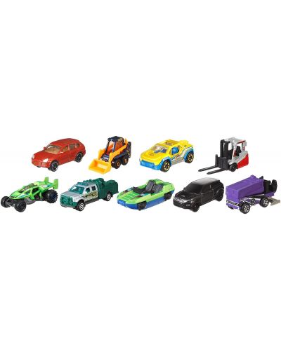 Παιδικό σετ Mattel Matchbox -9 αυτοκινητάκια, ποικιλία  - 2