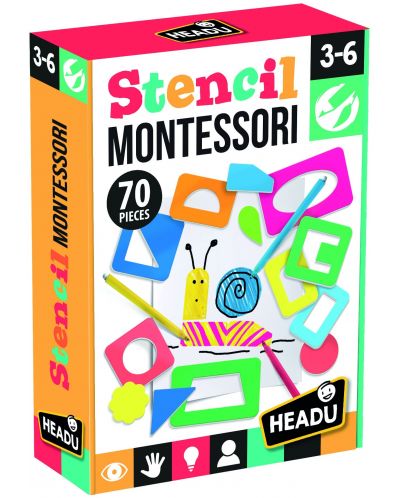 Παιδικό παιχνίδι Headu Montessori - Πολύχρωμα πρότυπα - 1