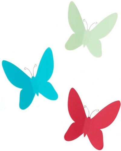 Διακόσμηση τοίχου Umbra - Mariposa, 9 πεταλούδες, πολύχρωμη - 3