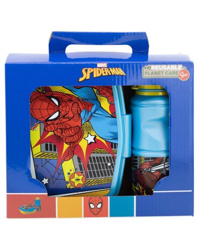 Παιδικό σετ Stor - Spider-Man, μπουκάλι και κουτί φαγητού - 2