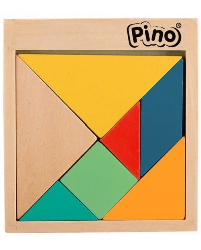 Παιδικό παιχνίδι  Pino -Τανγκράμ, παστέλ χρώματα - 1