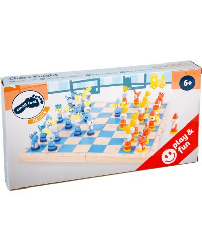 Παιδικό ξύλινο σκάκι Μικρό Πόδι - Ιππότες - 6