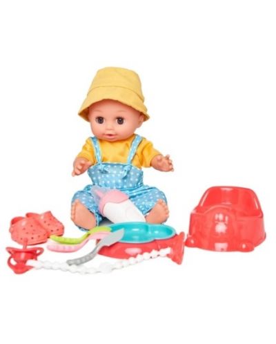 Κούκλα Sonne Baby - με αξεσουάρ και χαρακτηριστικά, αγόρι - 6