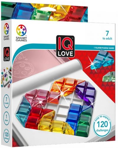Παιδικό παιχνίδι λογικής Smart Games - Iq Love, με 120 προκλήσεις - 1
