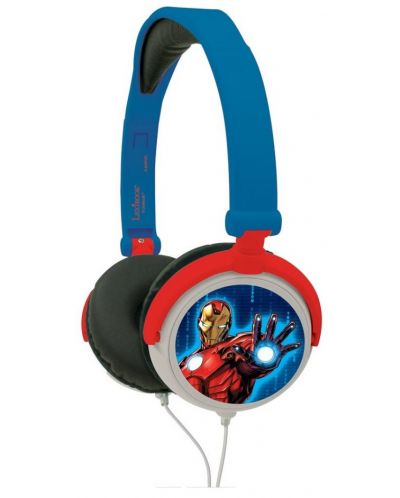 Παιδικά ακουστικά Lexibook - Avengers HP010AV, μπλε/κόκκινο - 1