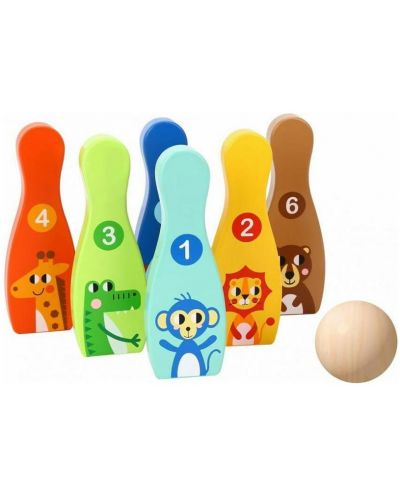 Παιδικό ξύλινο μπόουλινγκ  Tooky toy - 1
