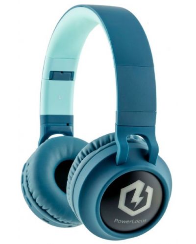 Παιδικά ακουστικά PowerLocus - Buddy, ασύρματα, μπλε - 1