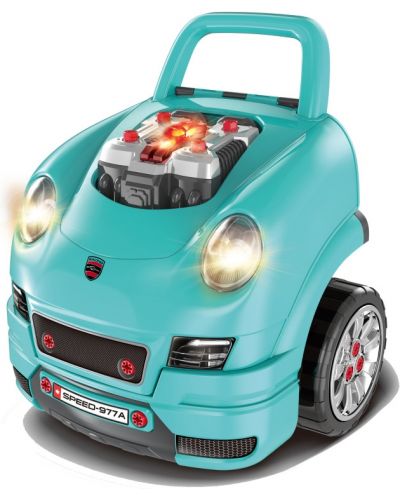 Παιδικό διαδραστικό αυτοκίνητο Buba - Motor Sport, μπλε - 1