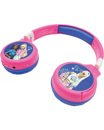 Παιδικά ακουστικά Lexibook - Barbie HPBT010BB, ασύρματα, μπλε - 4