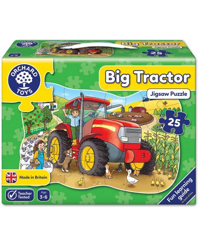 Παιδικό παζλ Orchard Toys - Το μεγάλο τρακτέρ, 25 τεμάχια - 1