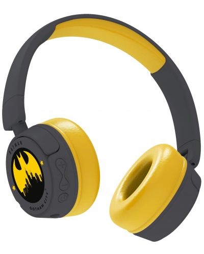 Παιδικά ακουστικά OTL Technologies -Batman Gotham City,ασύρματο, μαύρο/κίτρινο - 3