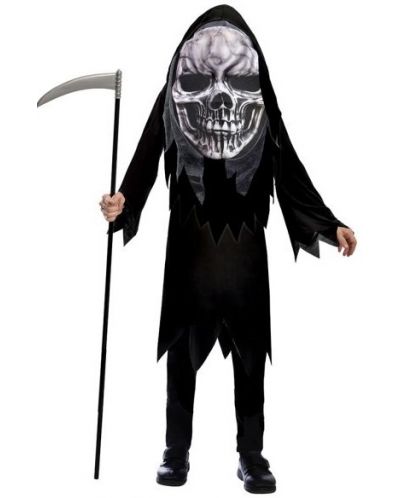 Παιδική αποκριάτικη στολή Amscan - Grim Reaper Big Head, 10-12 ετών - 1